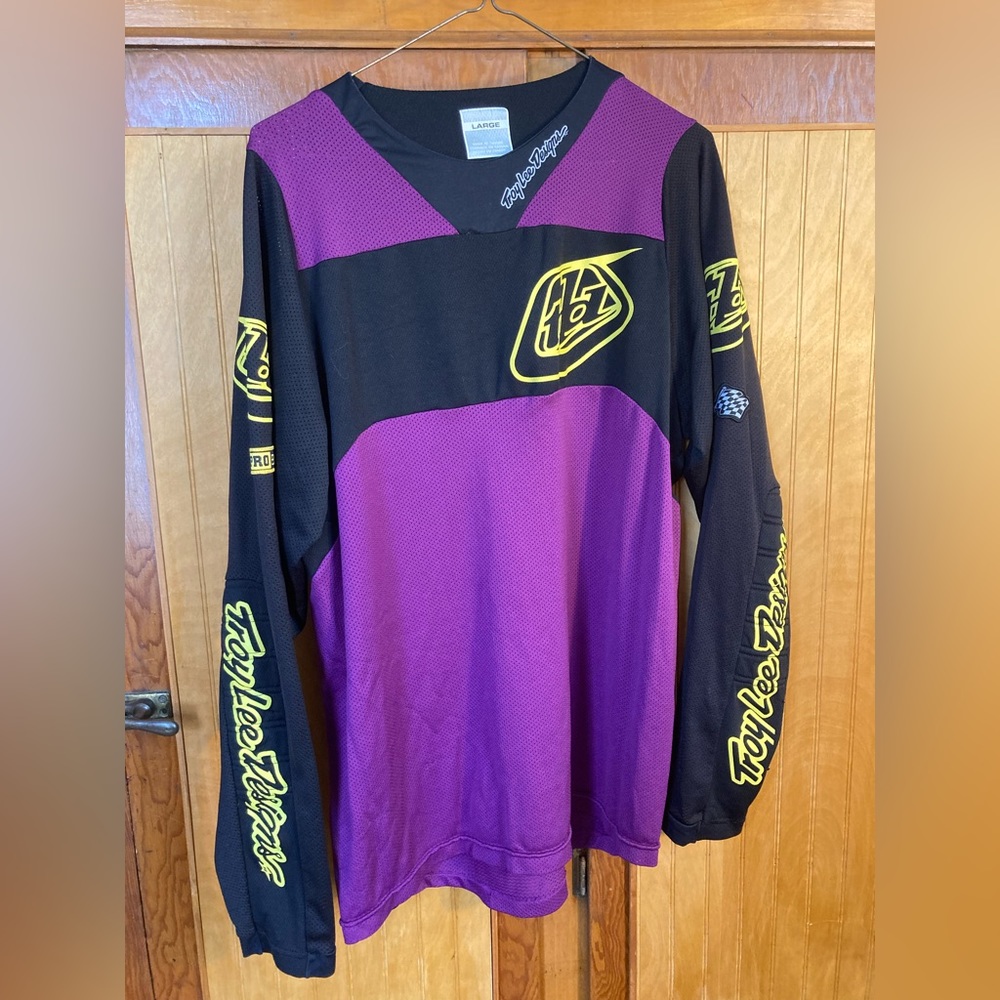 Troy Lee Designs Men’s Purple MTB Mountain biking jersey size large